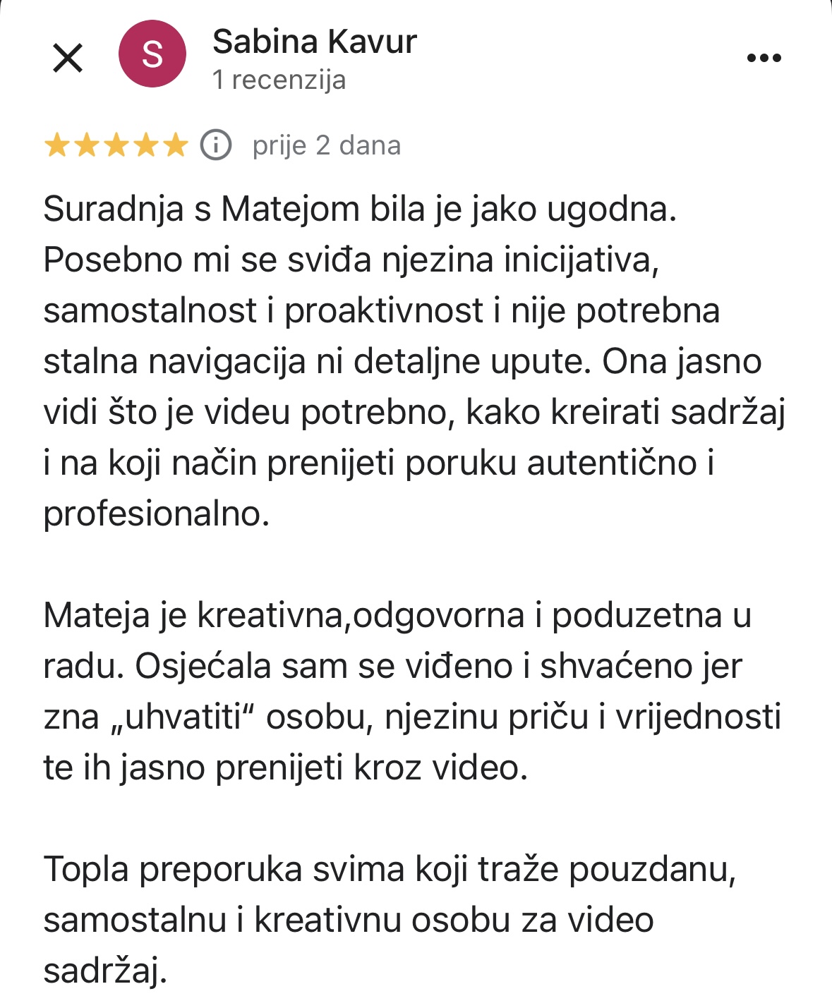 Recenzija klijenta