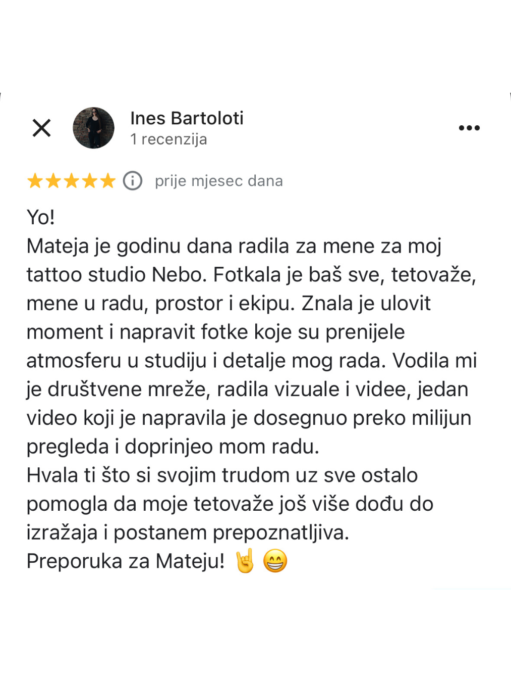 Recenzija klijenta