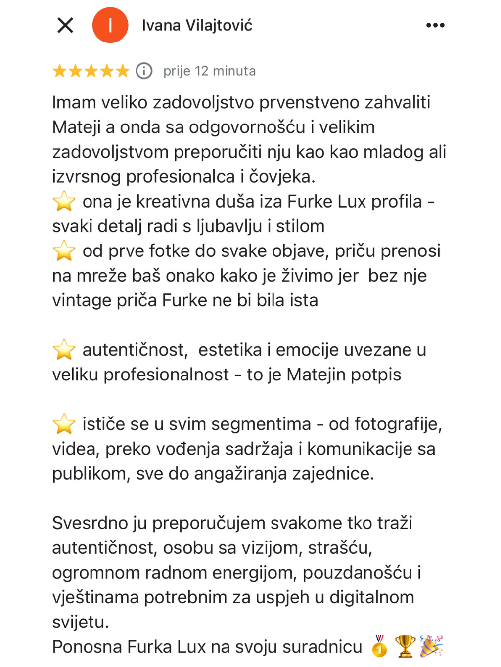 Recenzija klijenta
